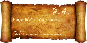 Hegedűs Adrienn névjegykártya