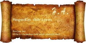 Hegedűs Adrienn névjegykártya