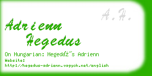 adrienn hegedus business card