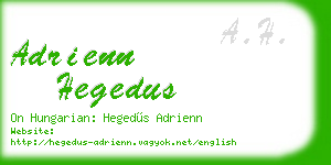 adrienn hegedus business card